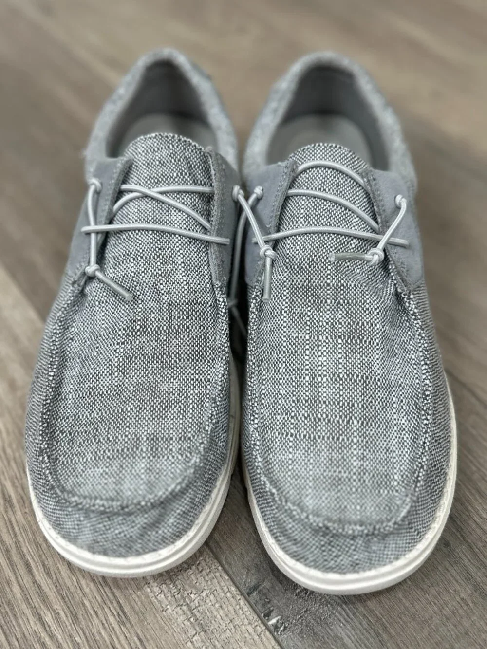 Bruno Marc Men’s Gray Canvas Loafers Size 11 STATUS-01 Casual Shoes